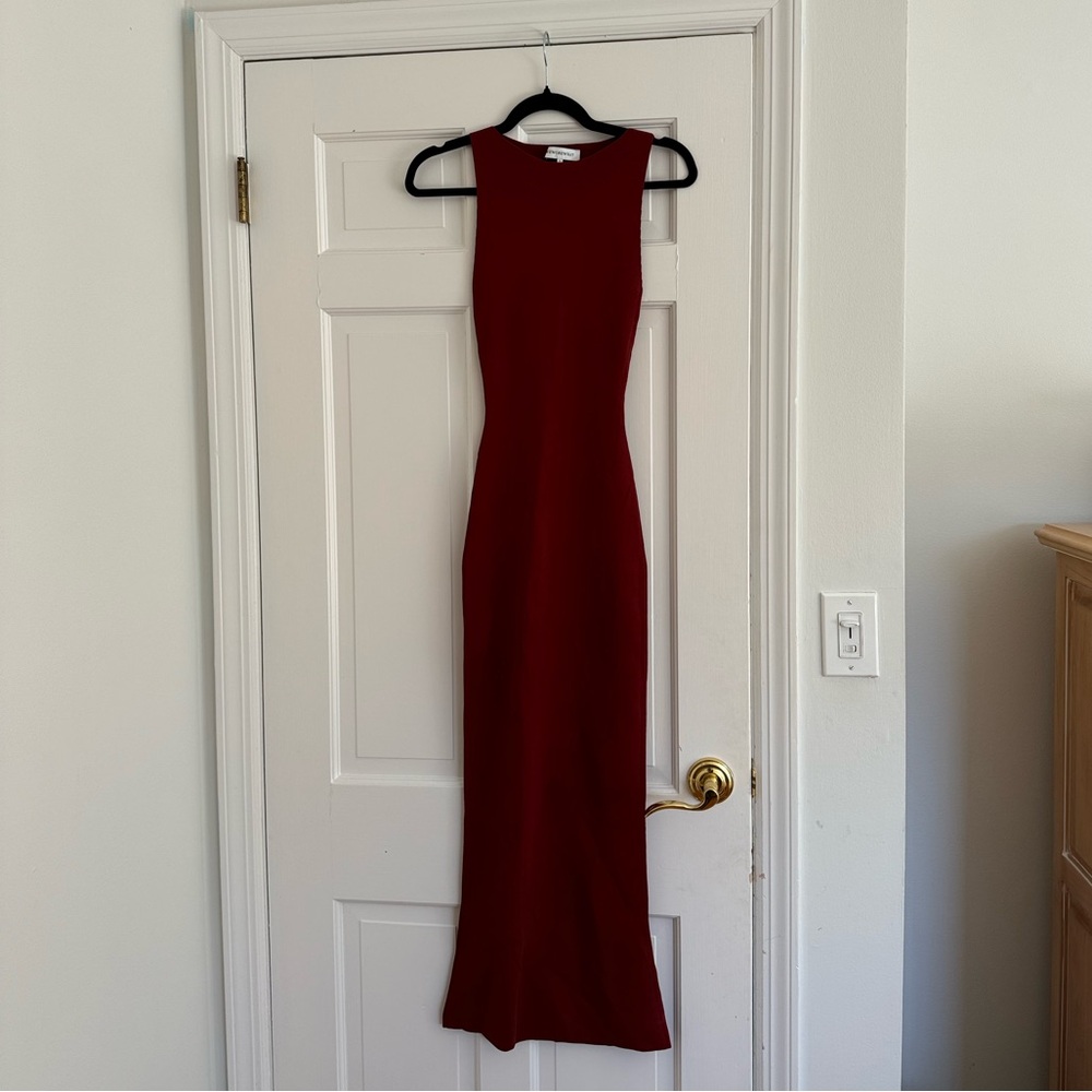 WeWoreWhat Burgundy Maxi Dress